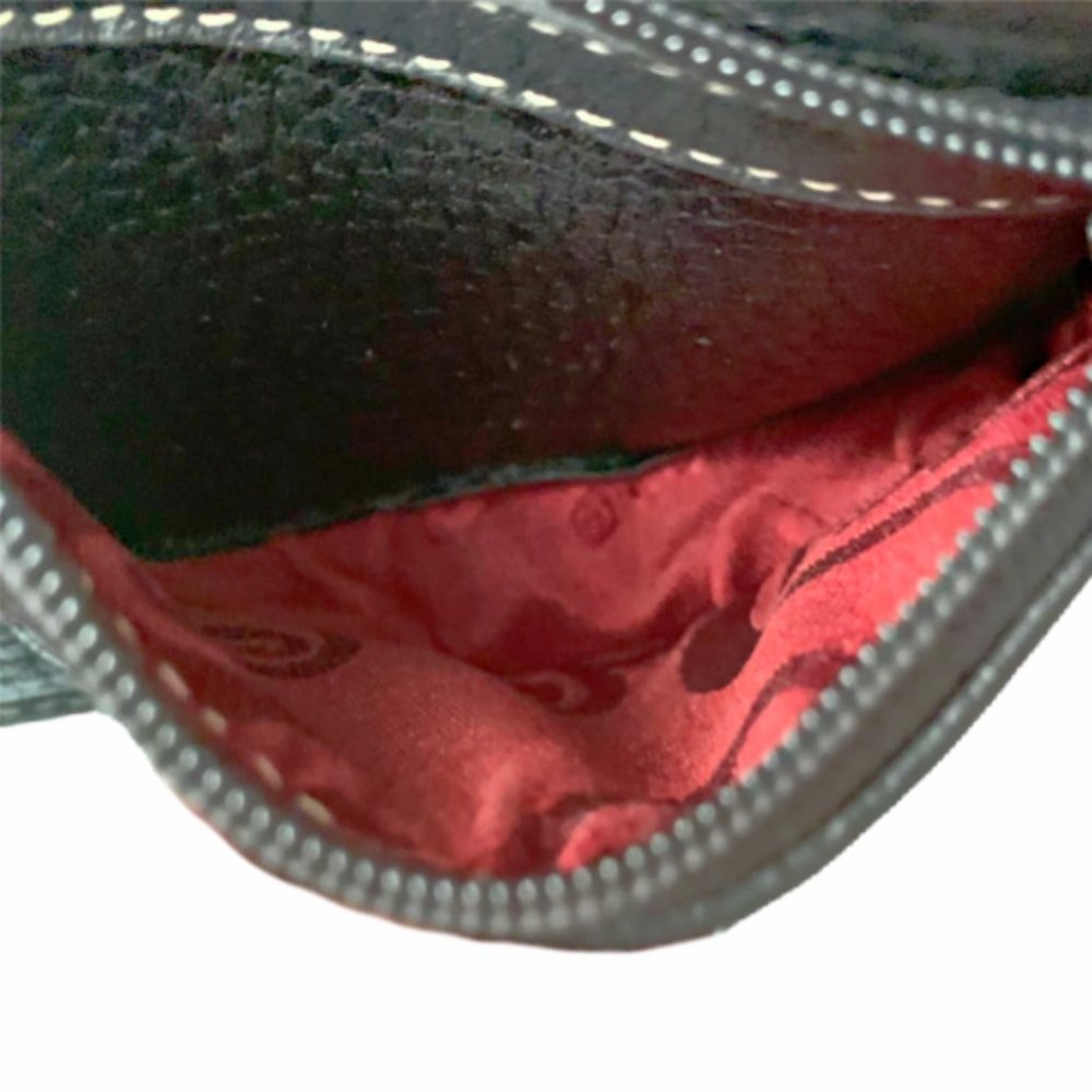 Brighton Butterfly & Hearts Mini Organizer Leather Crossbody Wallet - Picture 7 of 11